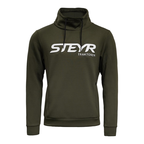 Picture of Hoodie Green White Embossed